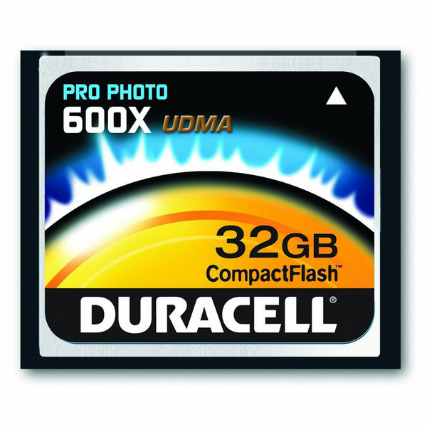 Duracell 32GB CF Pro, 600x 32GB CompactFlash SLC memory card