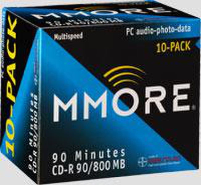 Mmore CD-R 90/800Mb 10p JewelCase 800MB 10pc(s)