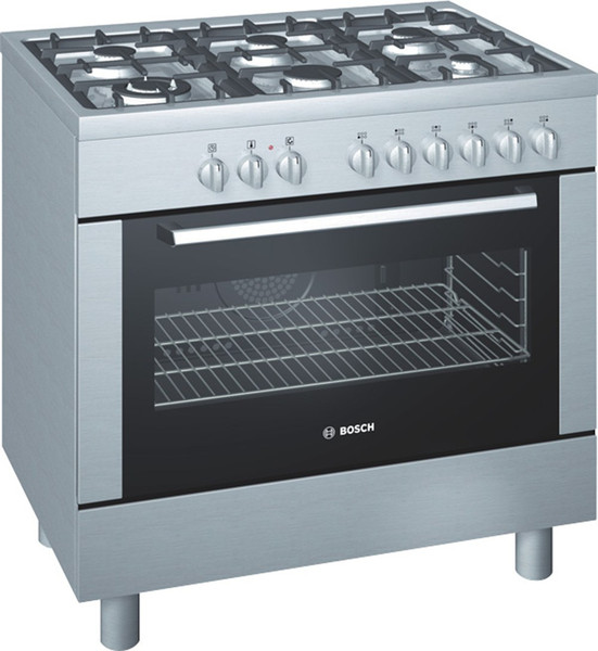 Bosch HSB735057N Freestanding Gas hob C Stainless steel cooker