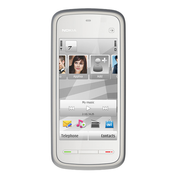 Nokia 5228 Silber, Weiß
