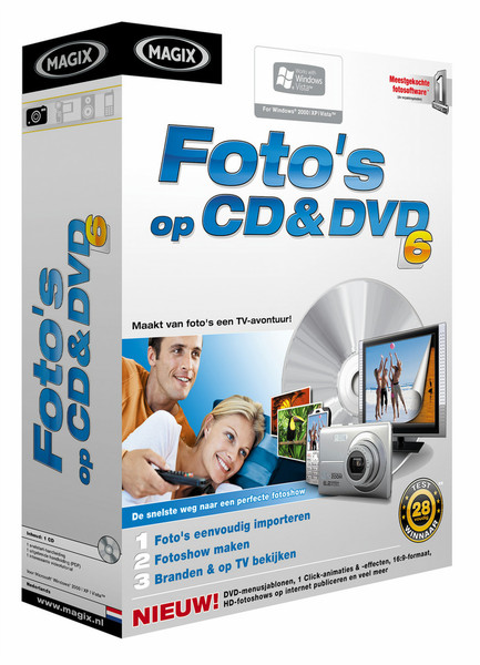 Magix Foto's op cd & dvd in DVD box