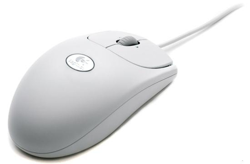 Logitech RX250 USB+PS/2 Оптический 1000dpi Для обеих рук Белый компьютерная мышь