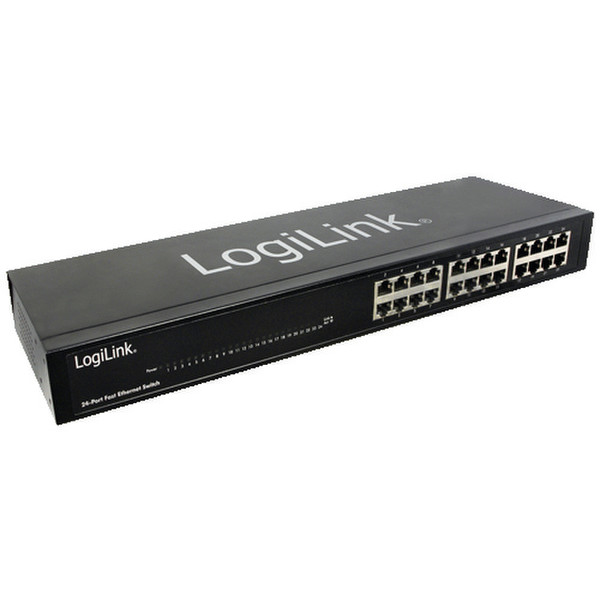 LogiLink NS0025A ungemanaged Schwarz Netzwerk-Switch