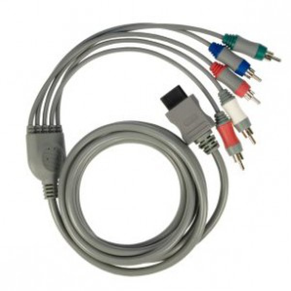 Logic3 2m RGB Component Cable RGB RCA Grey