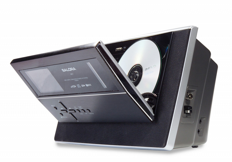 Salora PA-2205CD 2Вт Алюминиевый, Черный CD радио