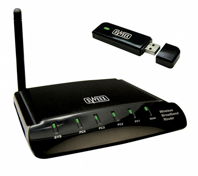 Sweex Wireless LAN Bundle 54 Mbps (11G Router +11G USB)