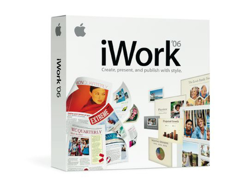 Apple iWork '06, Complete package, Mac, 1u, DVD, ESP