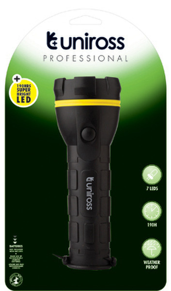 Uniross U0214551 Hand flashlight Black flashlight