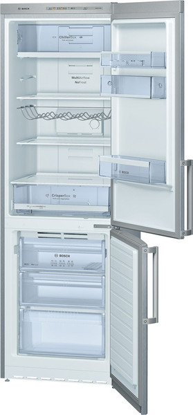 Bosch KGN36VL20 freestanding 221L 66L A++ Stainless steel fridge-freezer