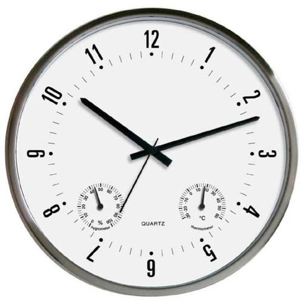 Technoline WT 7980 Quartz wall clock Круг Черный, Белый настенные часы