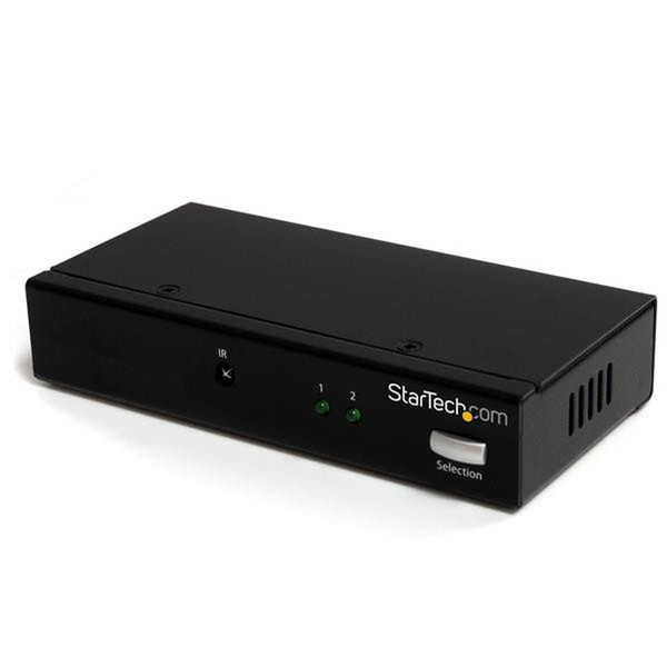 StarTech.com 2 Port DisplayPort Video Switch with Audio & IR Remote Control video switch