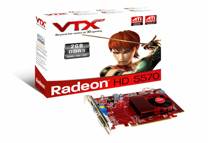 VTX3D VX5570 2GBK3-H Radeon HD5570 2GB GDDR3 Grafikkarte