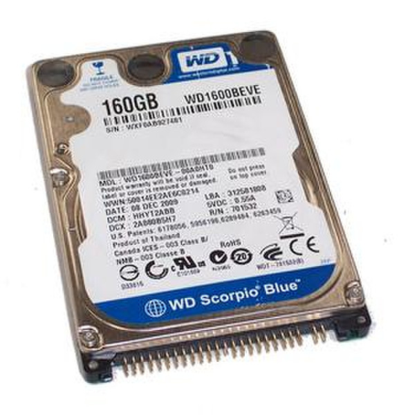 Western Digital Scorpio Blue 160GB 160GB Parallel ATA Interne Festplatte