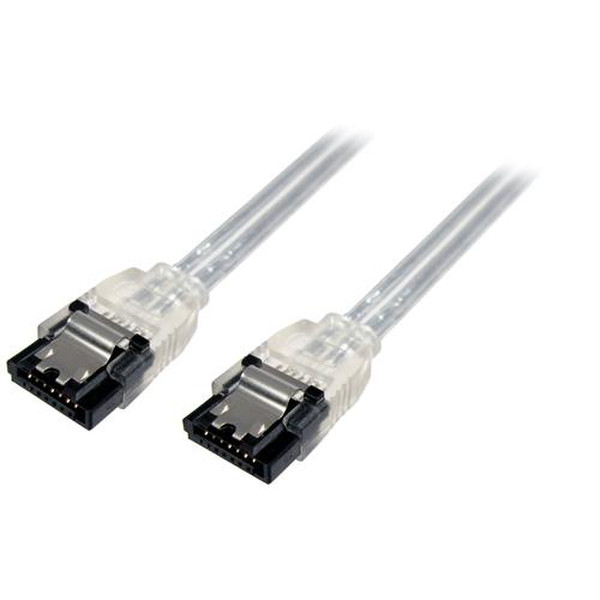 Cables Unlimited FLT-6100-18C 0.457м SATA II SATA II Белый кабель SATA