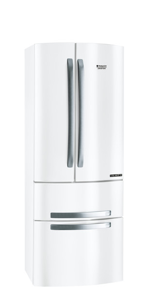 Hotpoint 4D AA W/HA freestanding 389L A+ White side-by-side refrigerator