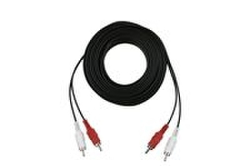 Digiconnect Audiocable 2xRCA - 2xRCA 10m 10m Black audio cable