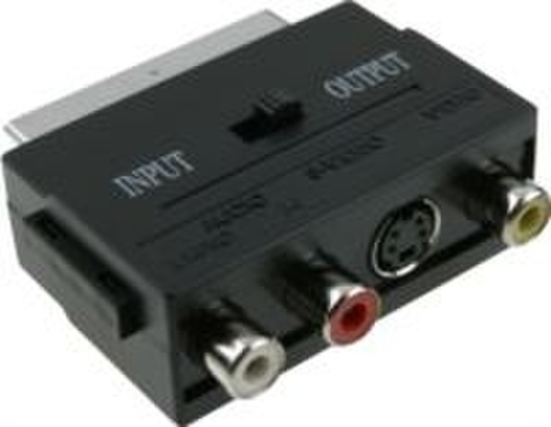 Digiconnect Scart Adapter video/audio Черный кабельный разъем/переходник