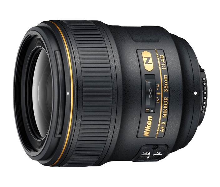 Nikon AF-S Nikkor 35mm f/1.4G SLR Wide lens Черный