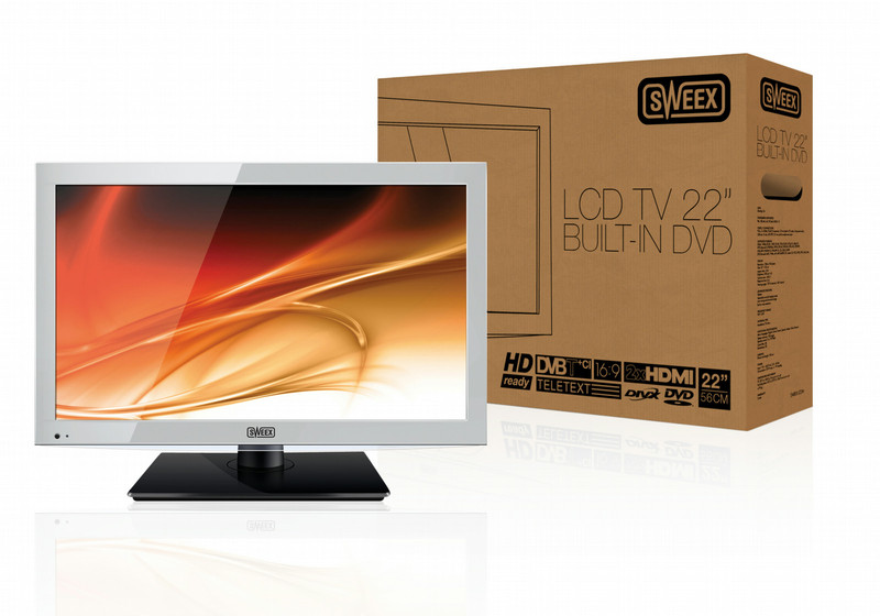 Sweex TV021 22Zoll HD Silber LCD-Fernseher