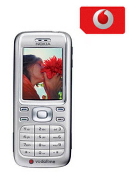 Vodafone Prepay Packet Nokia 6234 Silver 100g Silver