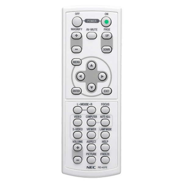 NEC RMT-PJ28 White remote control