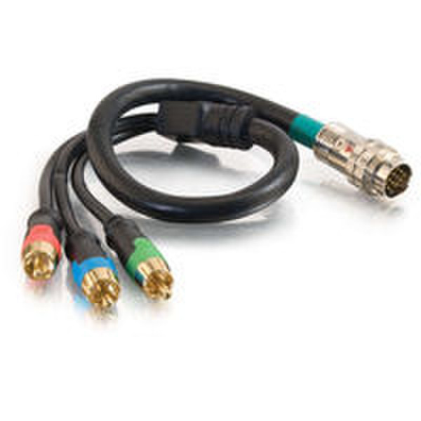 C2G RapidRun 0.45m Black video cable adapter