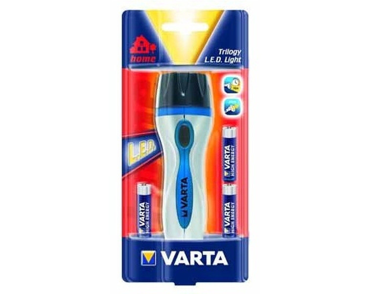 Varta Trilogy Led Light 3AAA Hand flashlight Black,Blue,Silver