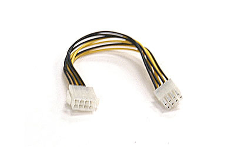 Supermicro 12V Power Connector Extension Cable 8-pin to 8-pin 20cm Pb-free 0.2м Черный, Желтый кабель питания