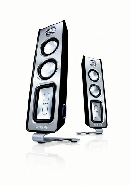 Philips Multimedia Speaker 2.0 Powerful bass pressure drivers loudspeaker