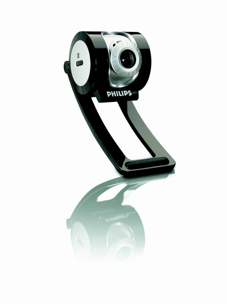 Philips VGA Webcam With Pixel Plus & Digital Natural Motion 1.3MP 640 x 480pixels USB 1.1 Black,Silver webcam