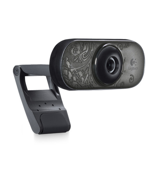 Logitech C210 1.3MP USB 2.0 Black webcam