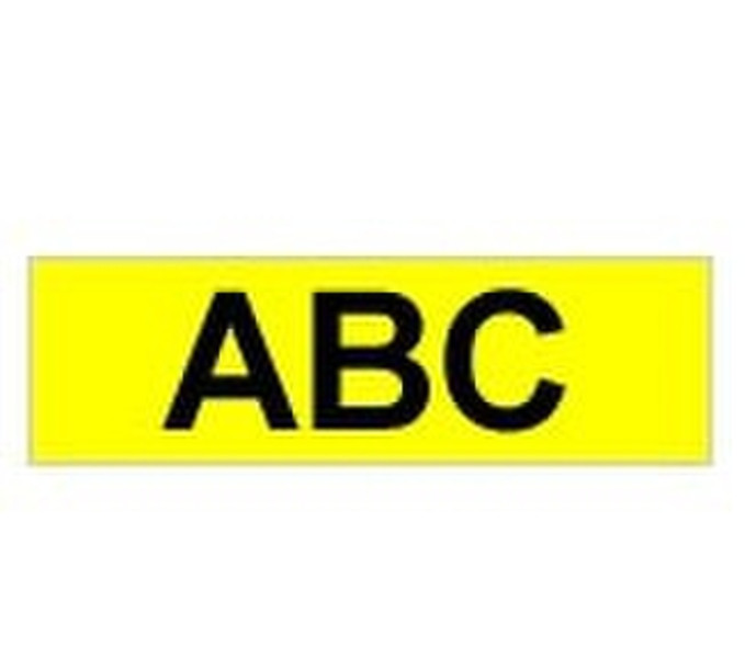 Brother Labelling Tape - 6mm, Black/Yellow TZ label-making tape