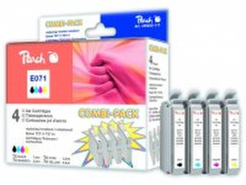 Peach Ink Cartridge E071 Epson Combi Pack black,cyan,magenta,yellow ink cartridge