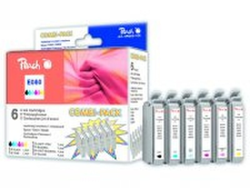 Peach Ink Cartridge E080 Epson Combi Pack Black,Cyan,Light cyan,Light magenta,Magenta,Yellow ink cartridge