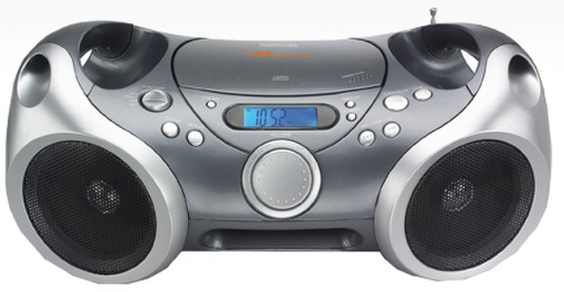 Memorex MP3142 Portable CD player Schwarz, Silber CD-Spieler