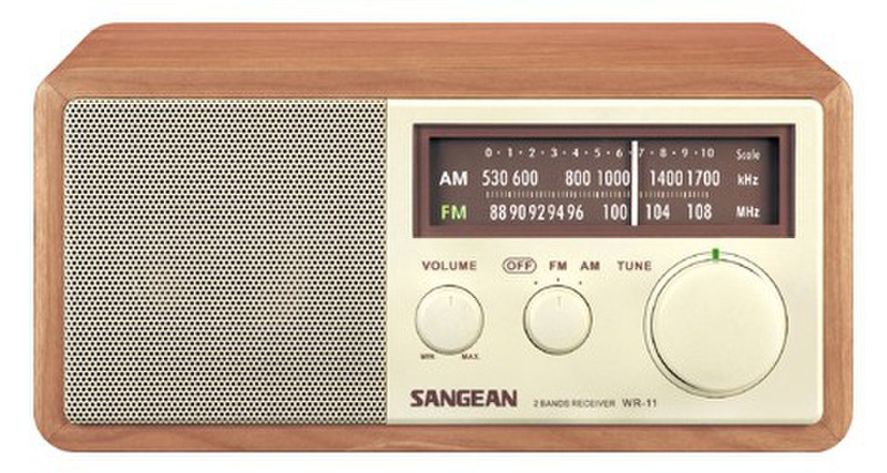 Sangean WR-11 Персональный Аналоговый Красновато-коричневый радиоприемник