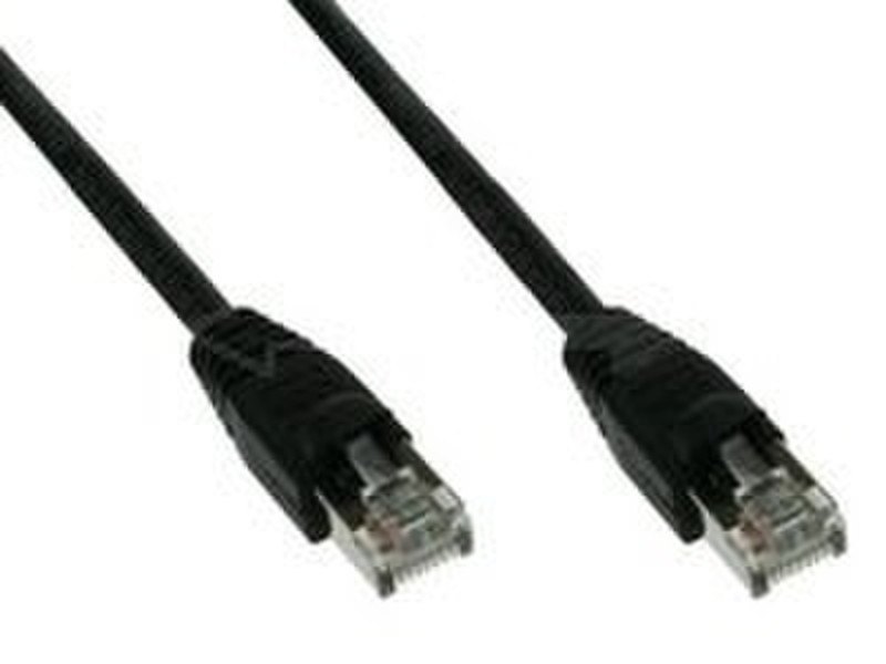 COS Cable Desk Patch Cable TP Cat6 PIMF 3m Black 3m Schwarz Netzwerkkabel