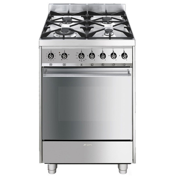 Smeg C6GVXI8 Freestanding Gas hob Stainless steel cooker