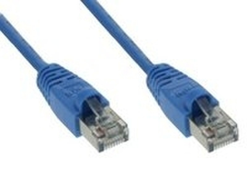 COS Cable Desk Patch Сable TP Cat5e SFTP 0.5m Blue 0.5m Blue networking cable