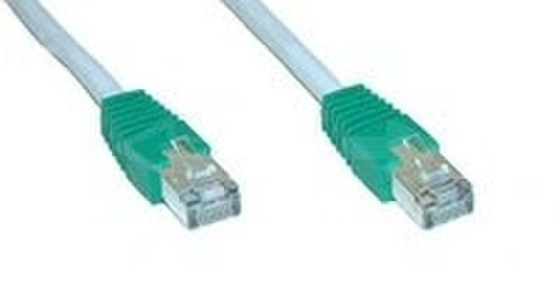COS Cable Desk Patch Cable TP Cat5e Cross SFTP 3m Grey 3м Серый сетевой кабель