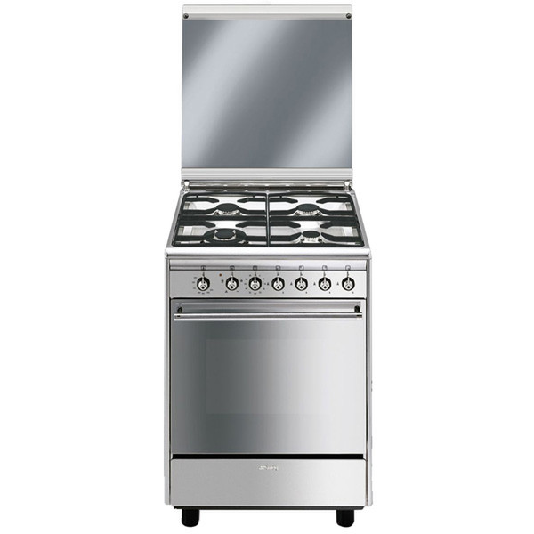 Smeg CX61GV8 Freistehend Gas hob Edelstahl Küchenherd