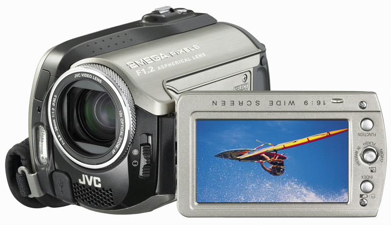 JVC Everio Hybrid Camera GZ-MG 255 2.18MP CCD Black,Silver