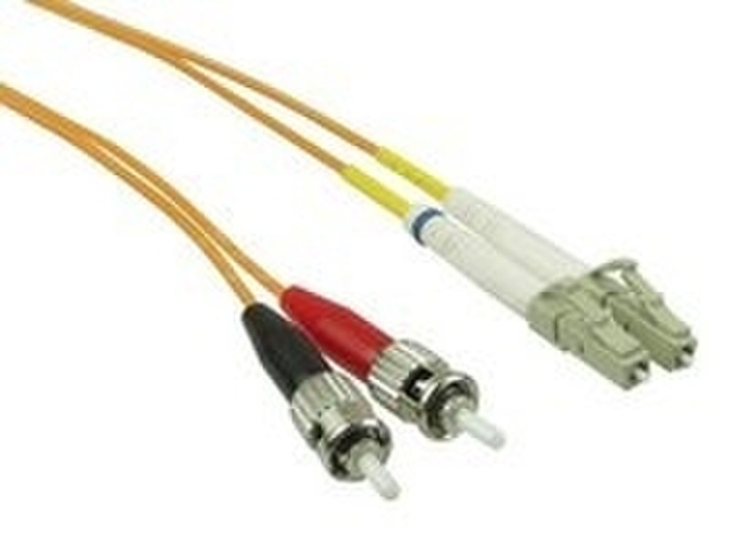 COS Cable Desk Patch Cable LWL ST/LC Duplex 50/125µ 10m 10m ST LC Yellow fiber optic cable