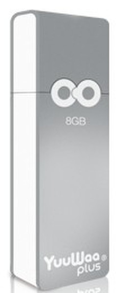 Gemalto YuuWaa Plus 8GB Silver USB flash drive