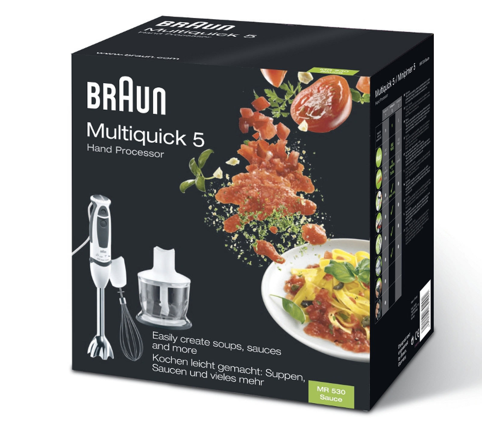 ᐈ Braun Multiquick 5 MR 530 Sauce • Compare prices • Technical