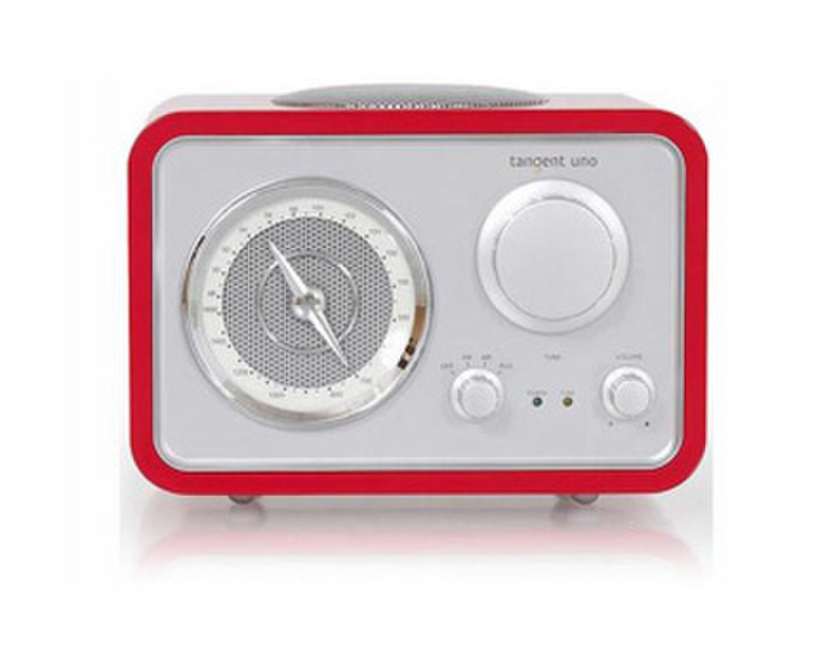 Tangent Duo Clock Radio - Red Портативный Красный радиоприемник