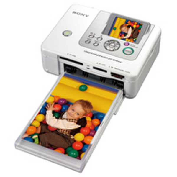 Sony Digital Photo Printer, White Сублимация красителя 300 x 300dpi фотопринтер