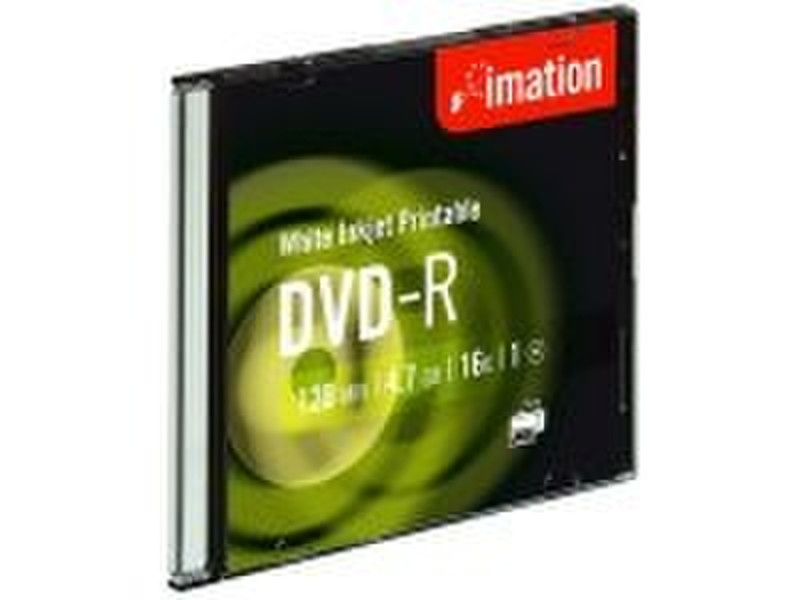 Imation DVD-R 120min 4.7Gb 16x inkjet printable slimcase 4.7GB DVD-R 10pc(s)