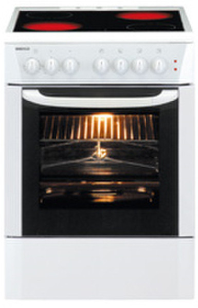 Beko CE68107 Freestanding Induction hob A White cooker