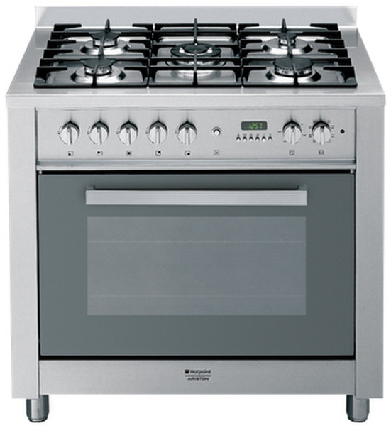 Hotpoint CP98SP6 F/HA Freistehend Gas hob C Edelstahl Küchenherd